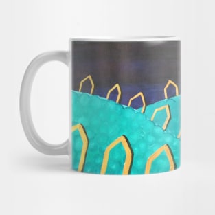 Village at Night by Margo Humphries Mug